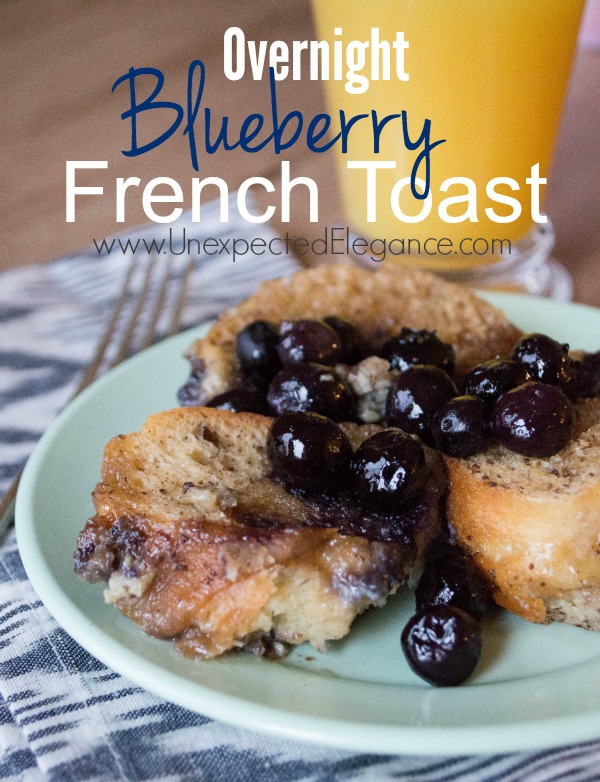 Need a special breakfast dish?? This overnight blueberry French toast is delicious and always a family favorite!