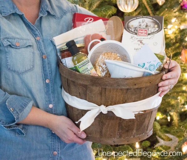 Do you need a gift for a culinary genius who loves to cook?  Give them a cooking themed gift basket this year, complete with cooking classes!!