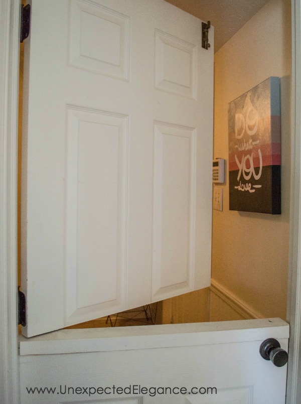 Have you ever wondered what happened to some of the projects you see on the internet? Find out how the dutch door using a hollow core door has held up after 4 years of use.