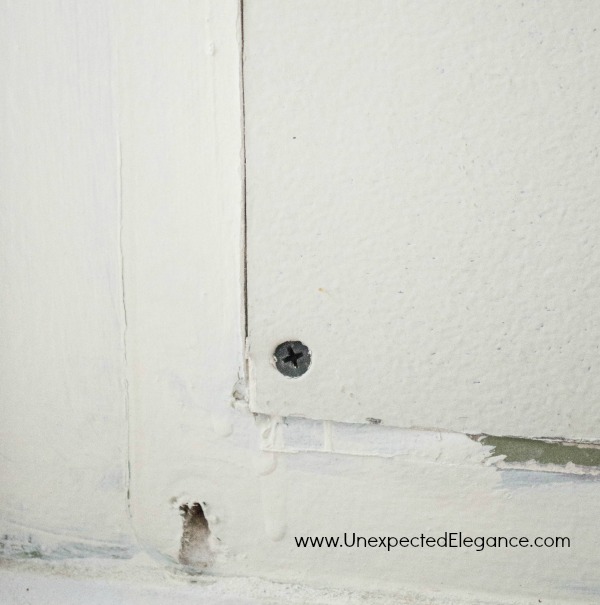Have a large hole in your wall??  Get step by step directions for How to Patch a Large Drywall Hole!!