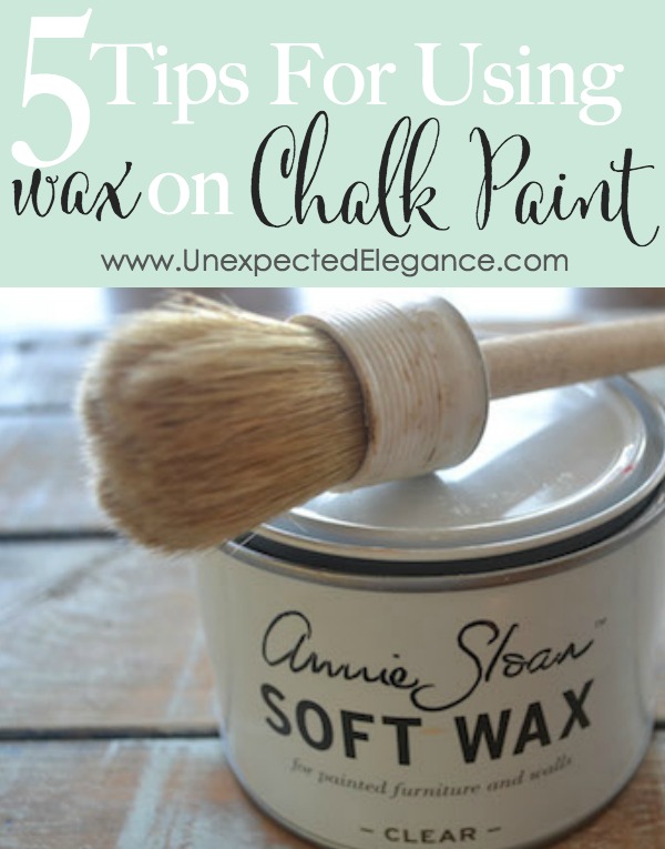 Do you have some questions about applying wax to your chalk painted piece? Get 5 tips for using wax on chalk paint and quick video explanation.