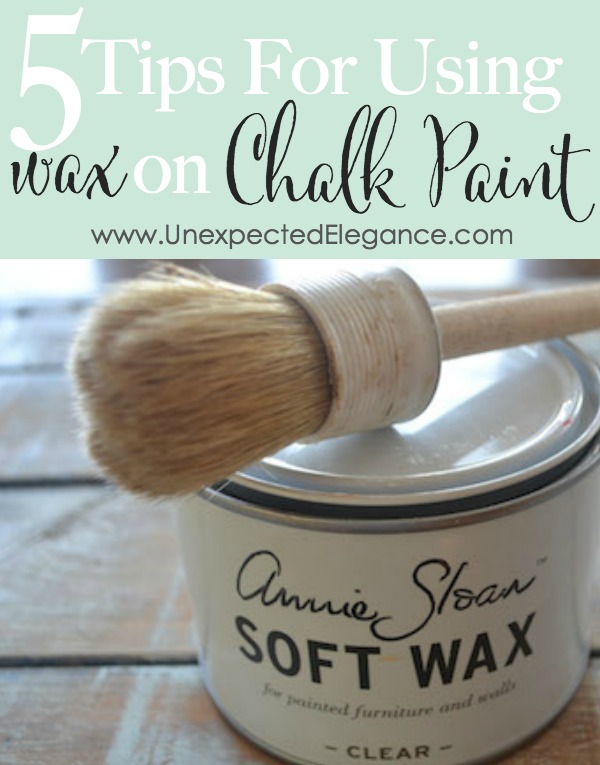 5 Tips for Using Wax on Chalk Paint {Video Series}