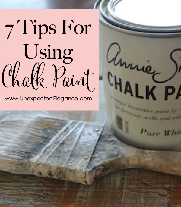 Do you have questions about using chalk paint?? Check out these 7 TIPS FOR USING CHALK PAINT. There are some great and EASY tips!!