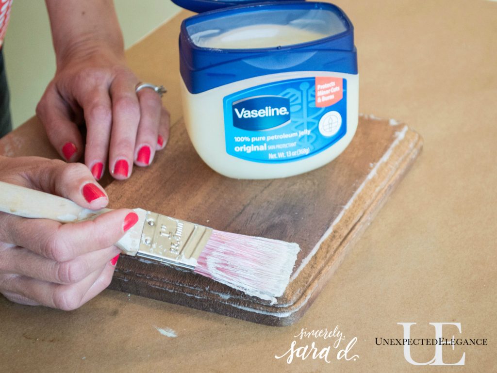 How to Distress Paint with Vaseline {Video Series}