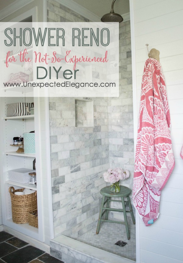 Diy Shower Renovation Using An Amazing, Cost To Retile A Shower Yourself