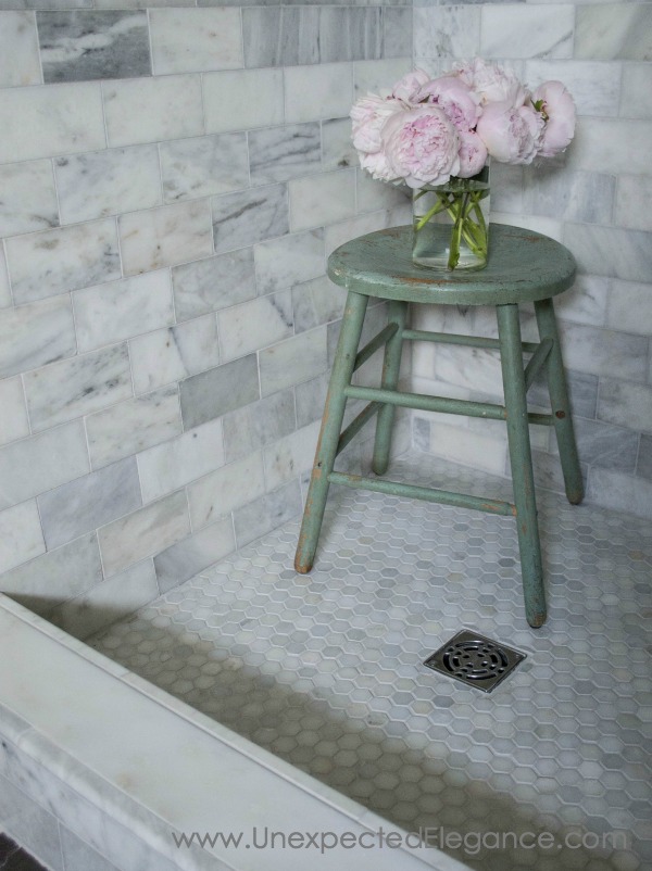 Easy and affordable tips for remodeling your shower to give it a high-end look!