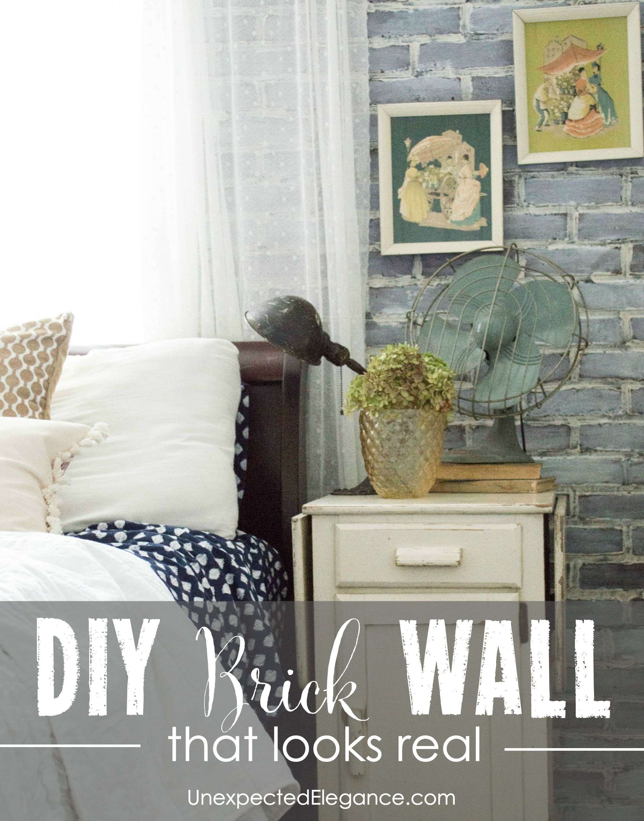 Do you have a space that needs a little bit of texture and love the look of brick? Check out this tutorial for a DIY brick wall that looks like the real thing! Just a few easy steps can transform a faux brick panel and no one will be able to tell they aren't real brick walls.