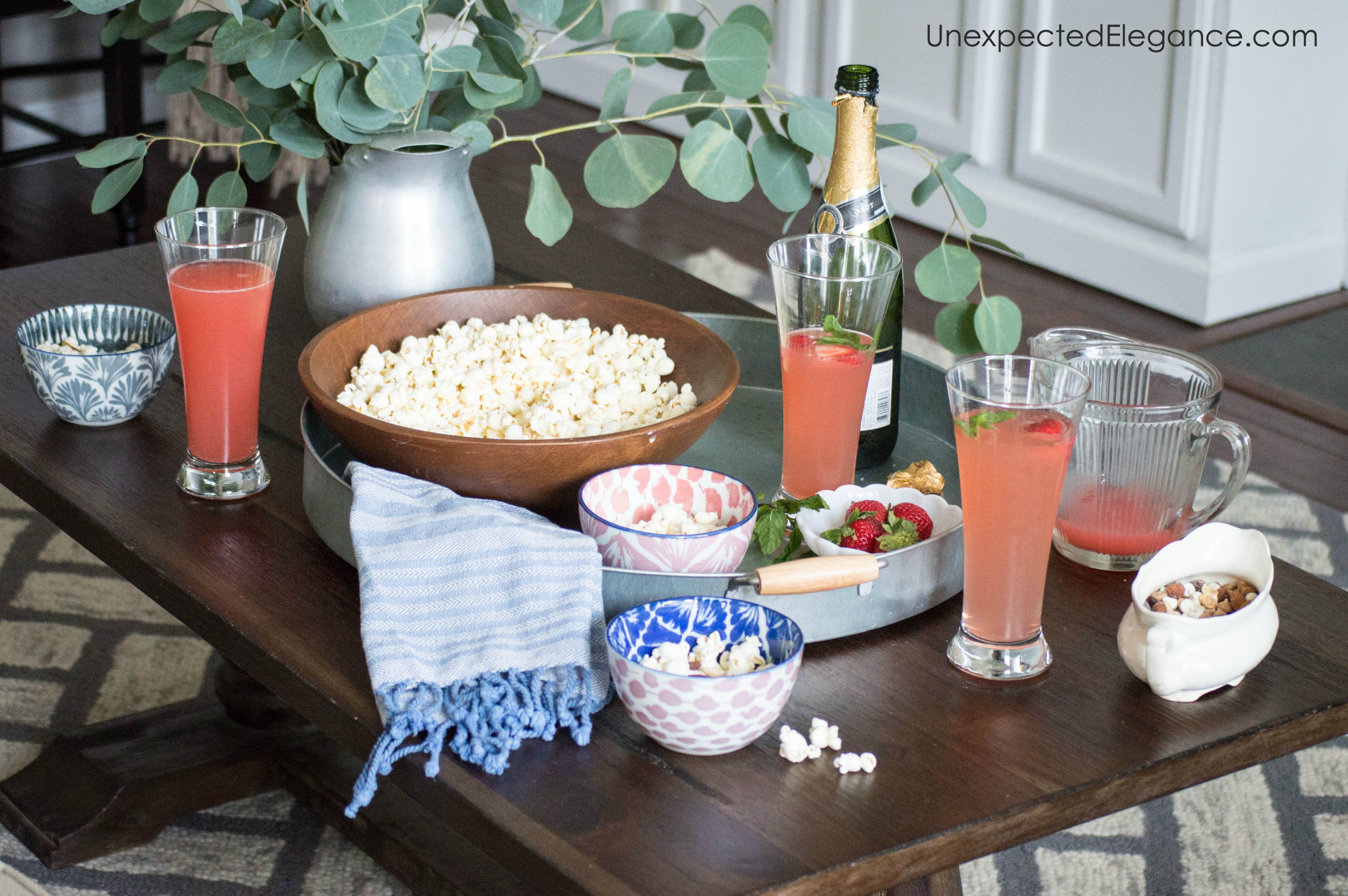 You know that feeling...you REALLY need a night out with your friends but the thought of getting dressed up is the last thing you want to do. Check out a few tips for a casual get-together with a POP of glam for the easiest entertaining ever.