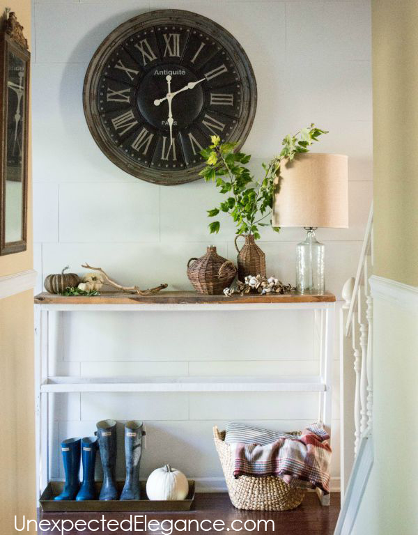 Get a peek into my home decorated for fall! Get some inspiration and ideas for inexpensive fall decor.