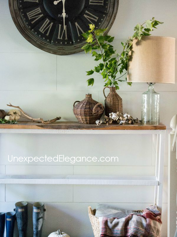 Get a peek into my home decorated for fall! Get some inspiration and ideas for inexpensive fall decor.