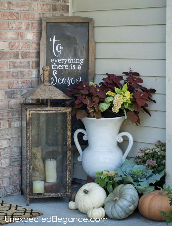 Get a peek into my home decorated for fall! Get some inspiration and ideas for inexpensive fall decor.