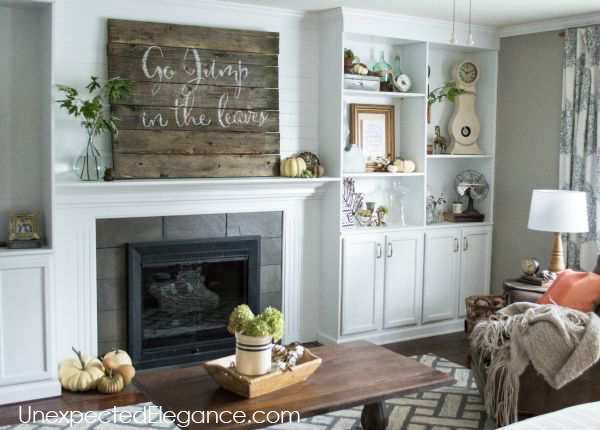 Get a peek into my home decorated for fall! Get some inspiration and ideas for inexpensive fall decor.