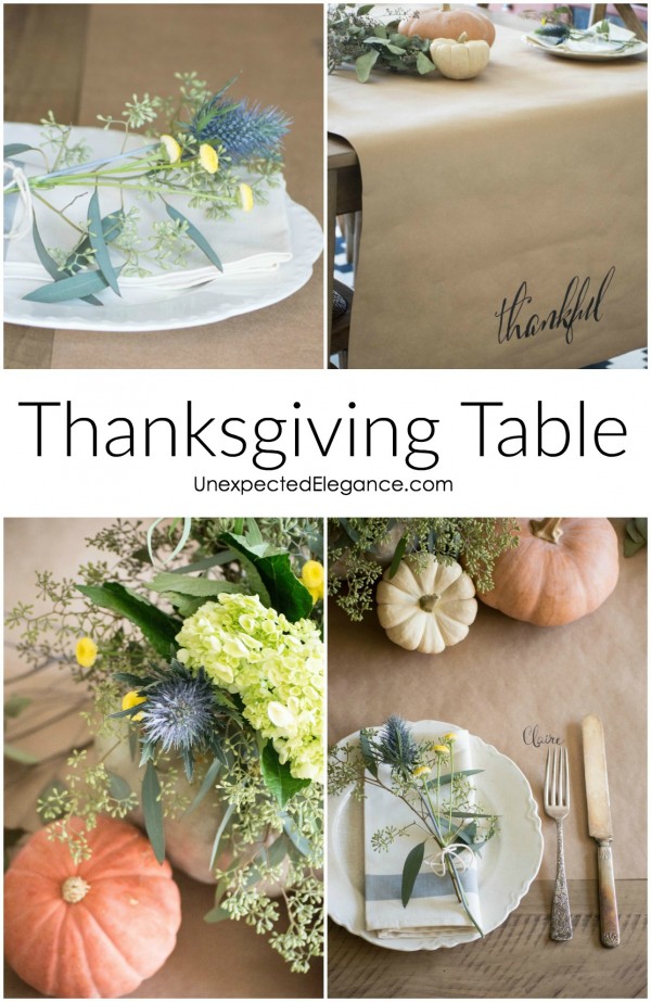 Get some great tips for an EASY Thanksgiving table and save some time to enjoy your guests! These simple and thoughtful decor ideas will make your meal extra special.