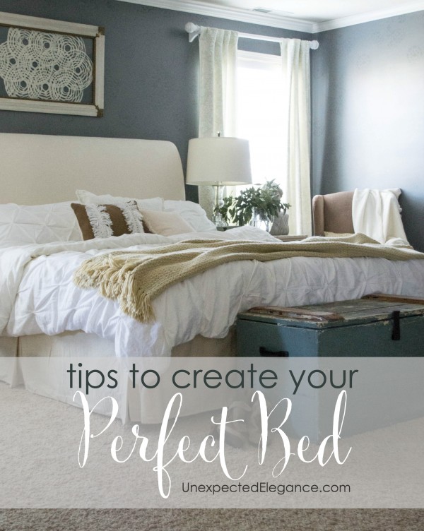 Have you ever stayed in a really nice hotel or seen pictures in a magazine of a bedroom and thought I could live in that bed?! The bed is the foundation of any bedroom and although we want it look pretty, in this case, form should follow function. Here are two tips to create your perfect bed...