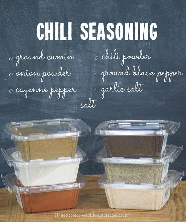 Are you trying to cut out preservative and additives from your diet? Try this homemade chili seasoning. It is packed with flavor, easy to make, and delicious!