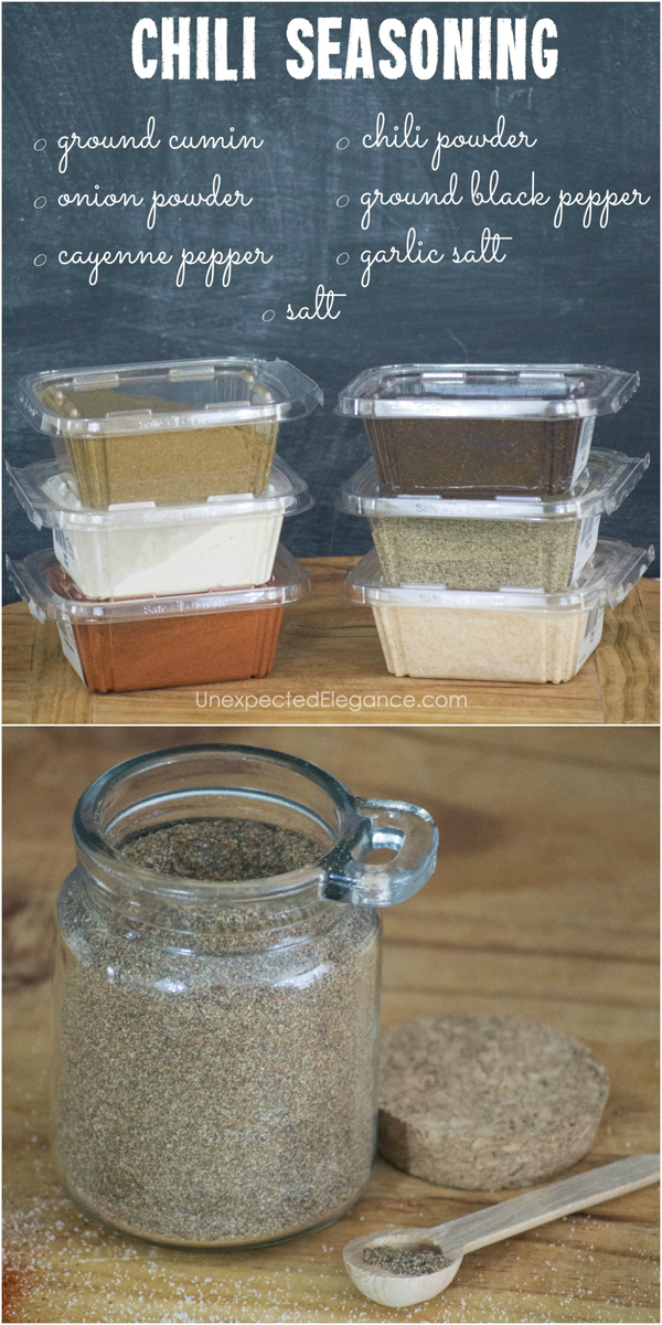 Are you trying to cut out preservative and additives from your diet? Try this homemade chili seasoning. It is packed with flavor, easy to make, and delicious!