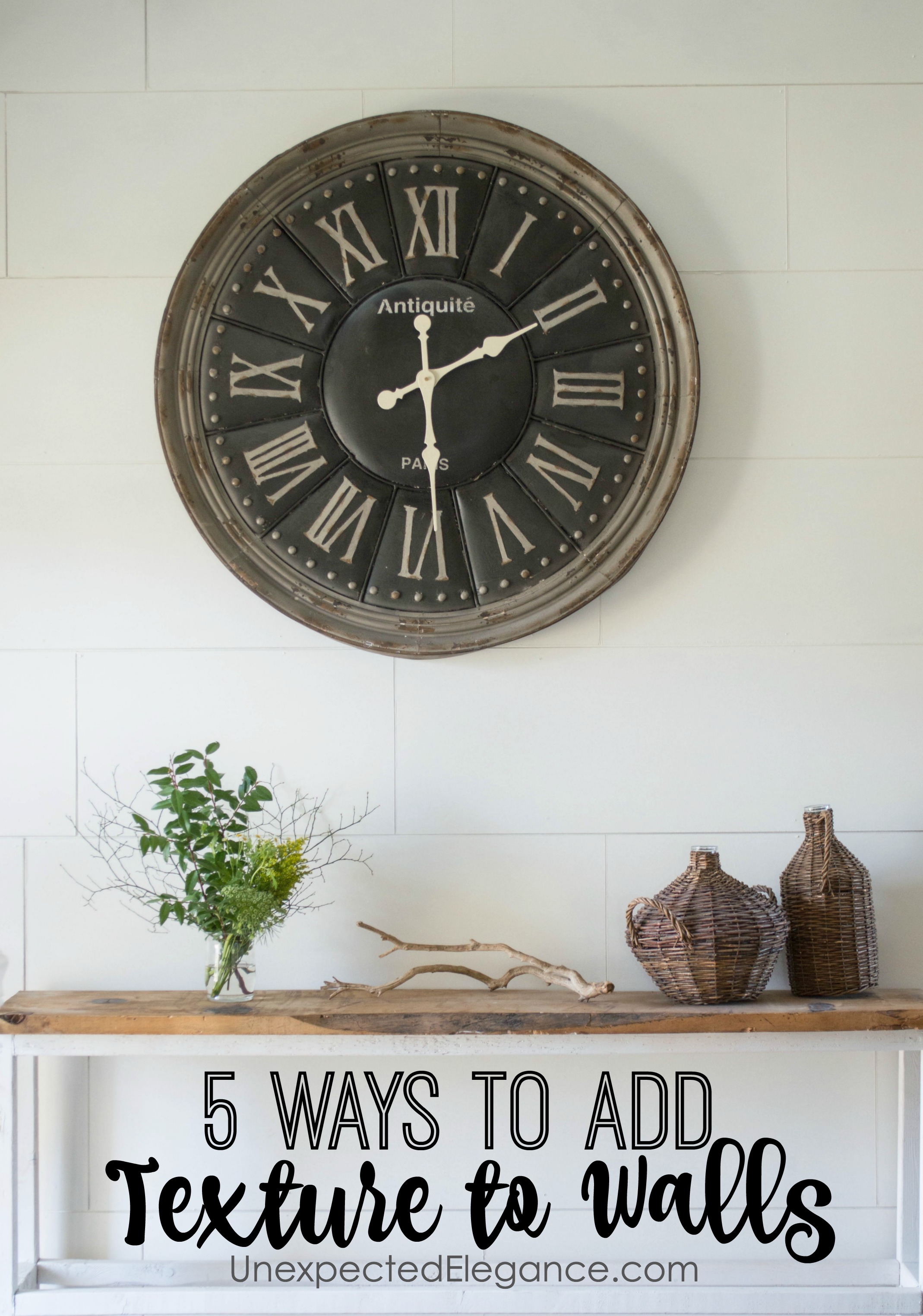 Texture creates interest in a room and can make it more cozy. Check out these 5 ways to add texture to walls!