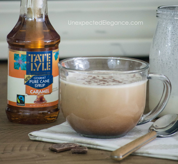 Get some inspiration for a fun flavored coffee bar, with full recipes for 3 different beverages. This bar will be a huge hit for your family and friends!