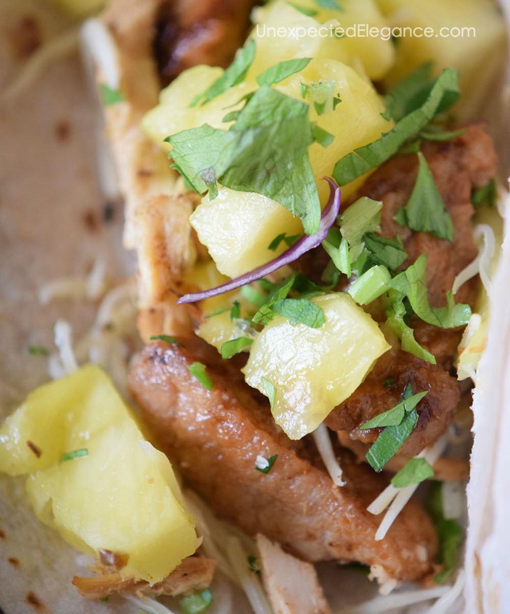 Pineapple Pork & Chicken Tacos-3