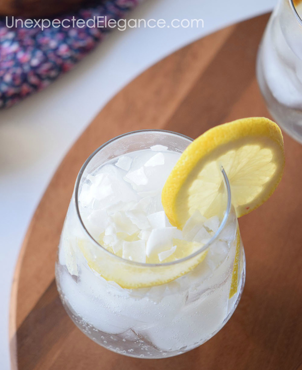 Summer is the perfect time for a refreshing drink. Instead of spending a fortune at Starbucks, give this Coconut Lemon spritzer a try!