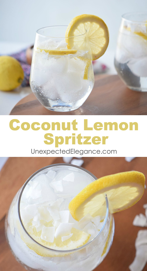 Summer is the perfect time for a refreshing drink. Instead of spending a fortune at Starbucks, give this Coconut Lemon spritzer a try!