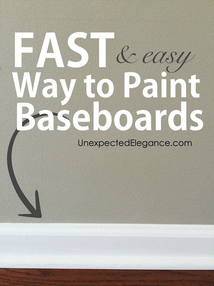Do you dread the tedious project of touching up your baseboards? Find out a fast and EASY way to paint baseboards, that will make you wonder why you waited!