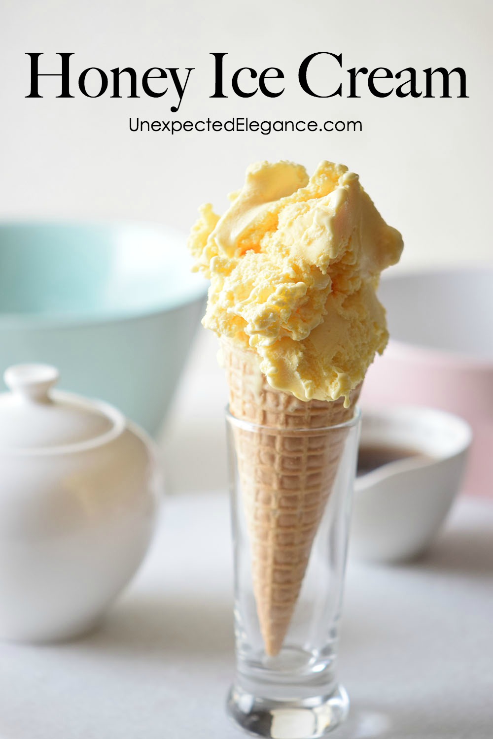 Summer is the perfect time for cool treats! Try this delicious HONEY ice cream for a fun twist on the traditional vanilla.