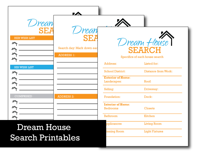 If you need to move and find the task daunting, then check out these free home search printables!! 