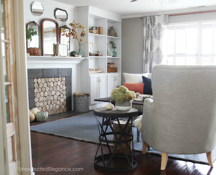 Get inspiration and tips for simple fall decor. See how you can add some fall texture to your home without overdoing it or spending a ton of money!