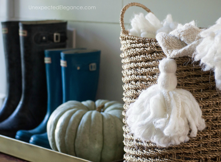 Get inspiration and tips for simple fall decor. See how you can add some fall texture to your home without overdoing it or spending a ton of money!
