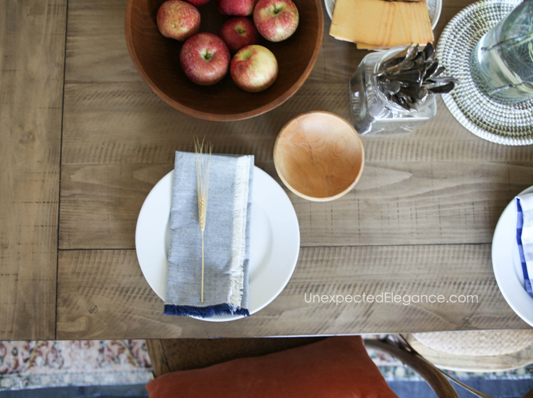 Get inspiration and tips for simple fall decor. See how you can add some fall texture to your home without overdoing it or spending a ton of money!