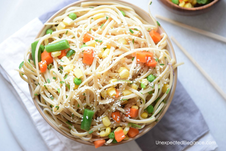 Here is a quick recipe for Korean stir fry noodles that is quick to whip up and will have you feeling like you had take-out...unfortunately, you will still have to do the dishes.