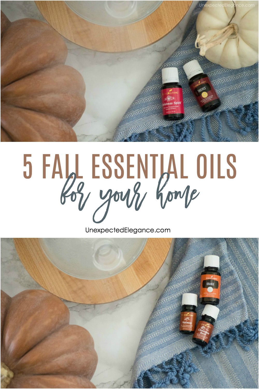 Here are 5 fall essential oils for your home this season, that will create the feel and smell of fall without the artificial scents!