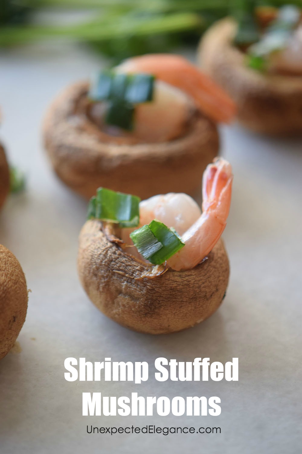 The holidays are upon us!!! If you host any kind of gathering, you will want to have some appetizers that you can throw together quickly. These shrimp stuffed mushrooms are quick, easy and looks fancy!