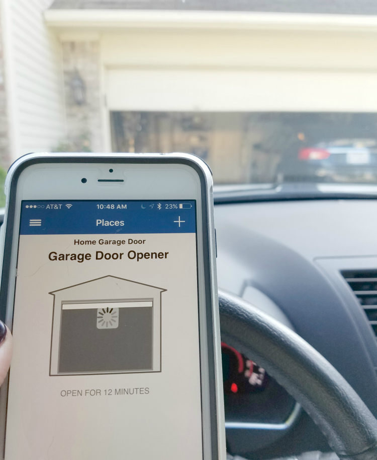 Have you ever forgot to close your garage door?! Now you can check it, open and close it with this awesome MyQ Garage opener!