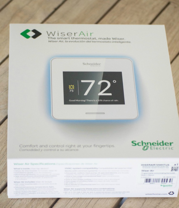 WiserAir smart thermostat.