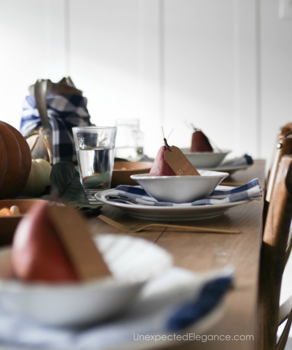 easy thanksgiving tablescape