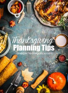 Thanksgiving Planning Tips