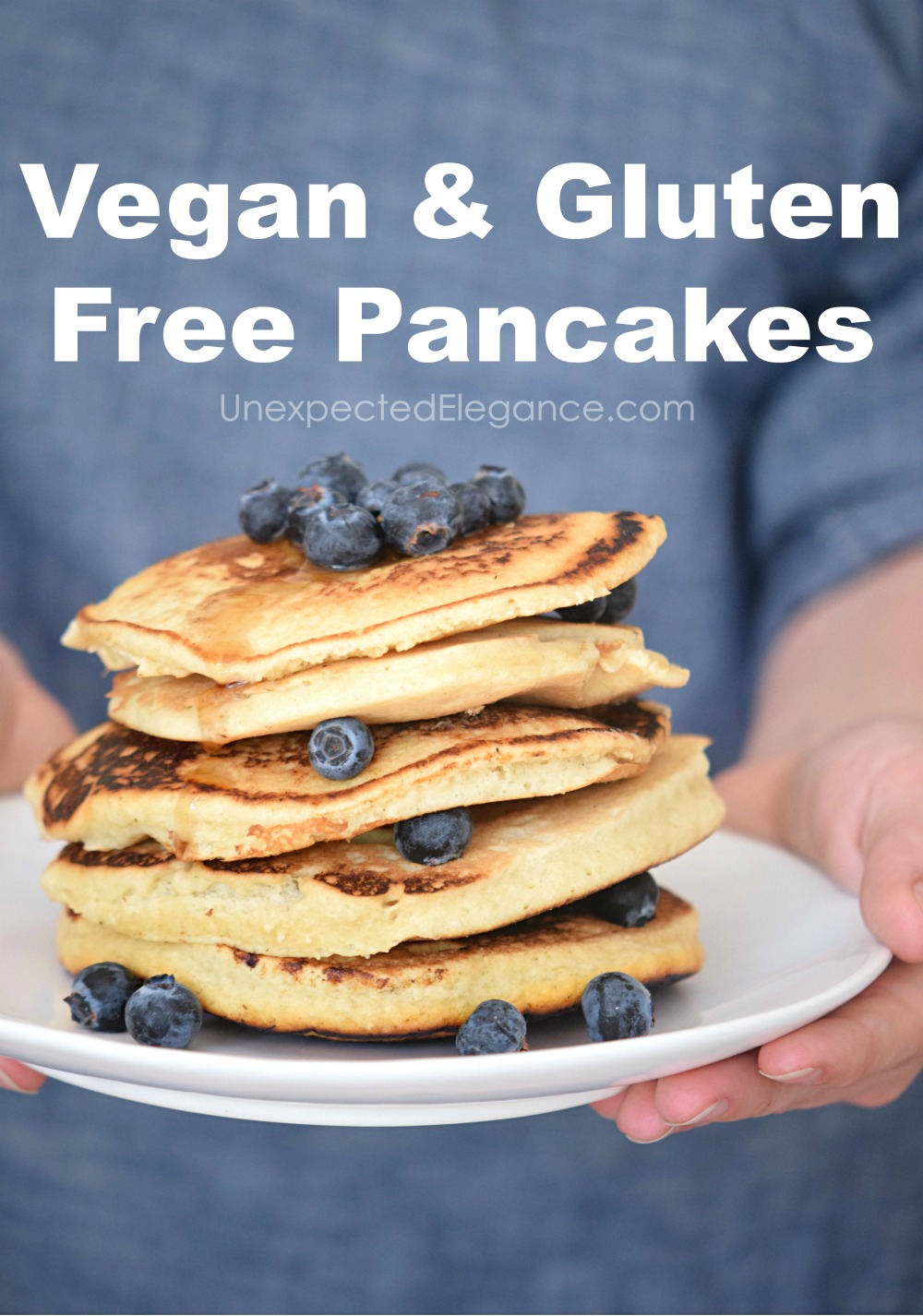 These vegan and gluten free pancakes are so delicious your family will love them. They are perfect for a special breakfast! Modify them to make paleo.