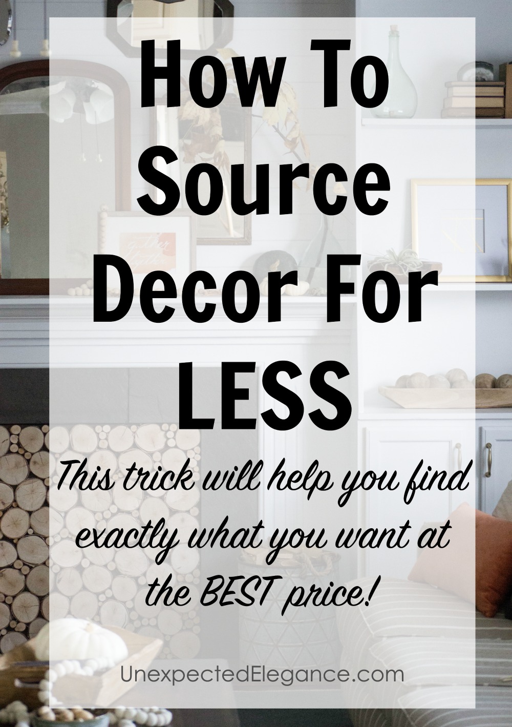 Have you ever seen a photo of a room and wanted to purchase something, but weren't sure where to buy it? Find out this AMAZING tip to get that PERFECT piece at the very best price!!