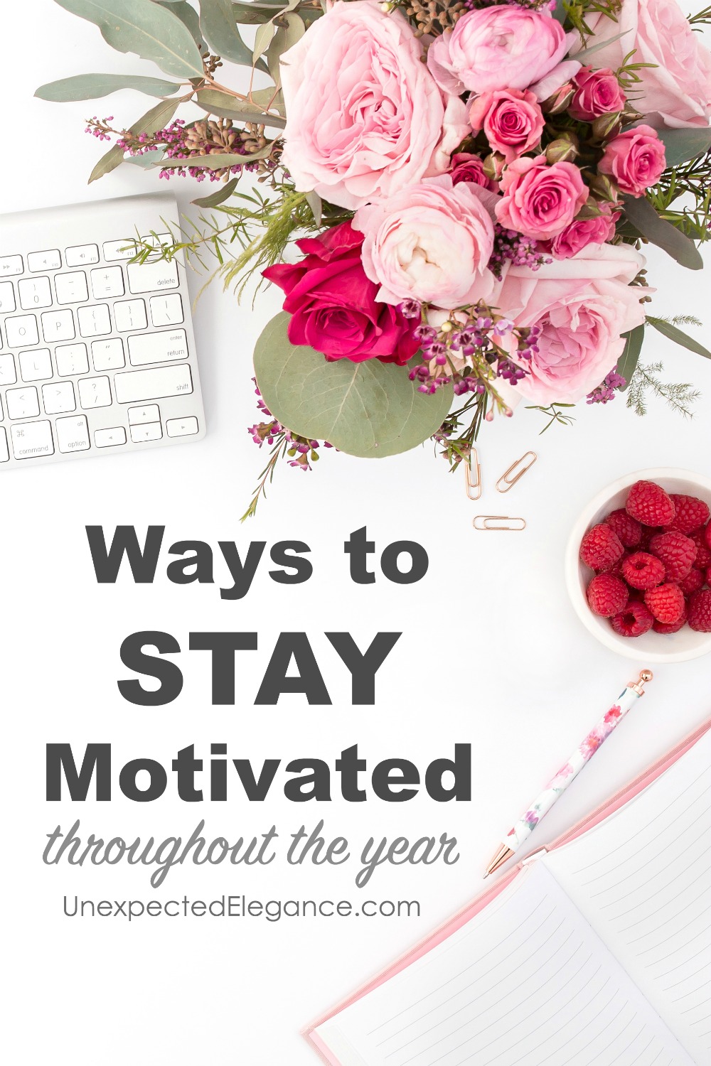 Do you struggle to stay motivated and accomplish your goals?  There are a few things you can do to keep yourself on track this year...it's never too late to start over!