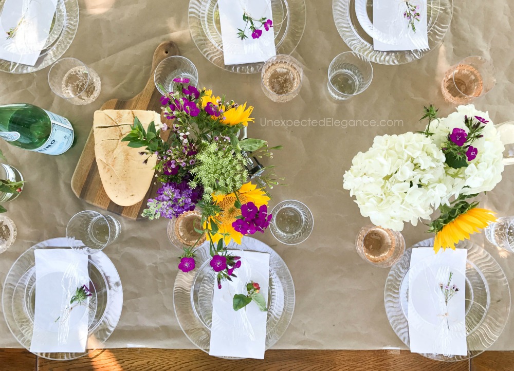 Get tips for hosting an outdoor dinner party