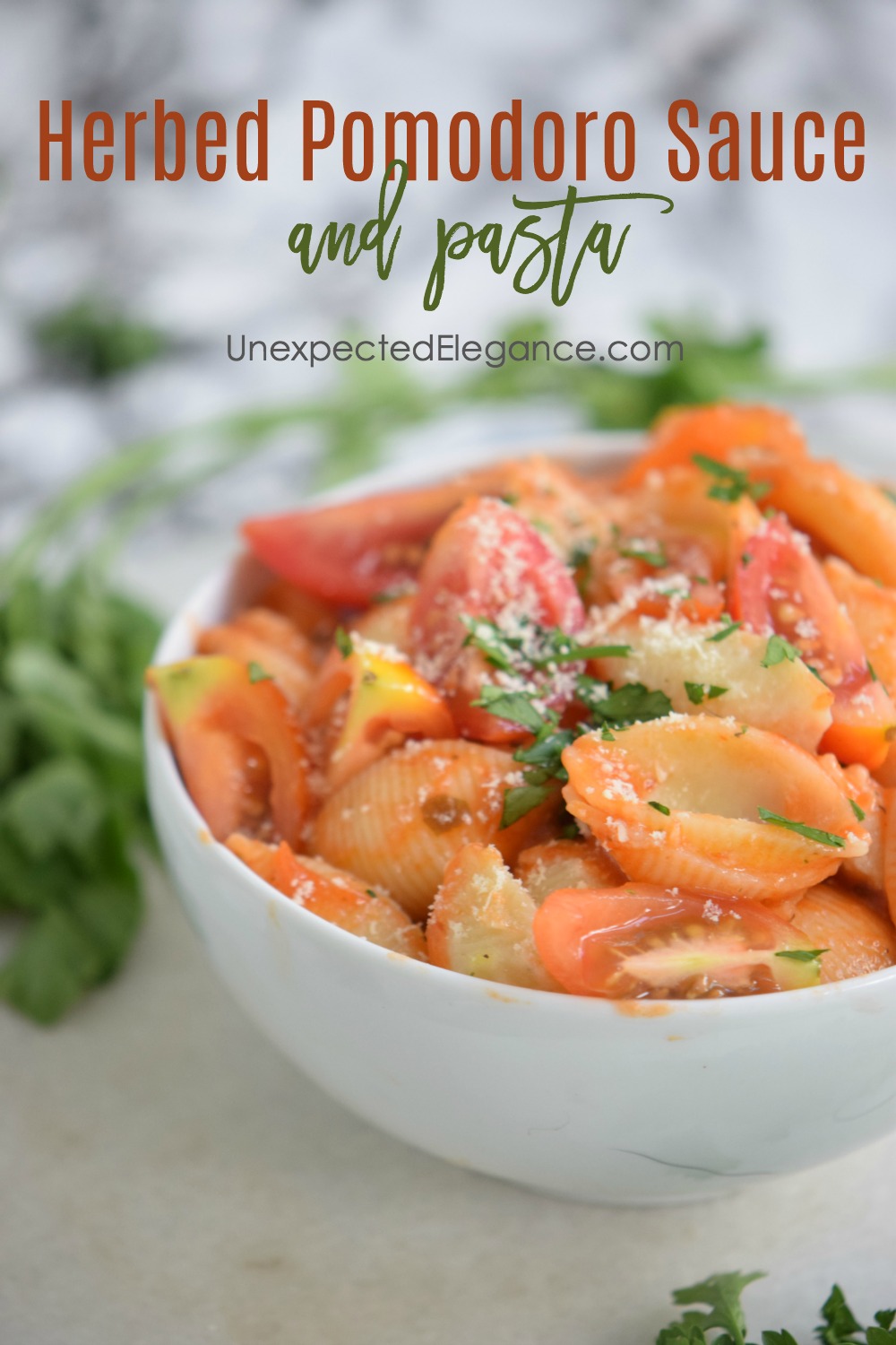 Summer is here and fresh produce is at all the farmers markets! Kick off summer with a fresh pasta sauce and try out this recipe for Herbed Pomodoro.