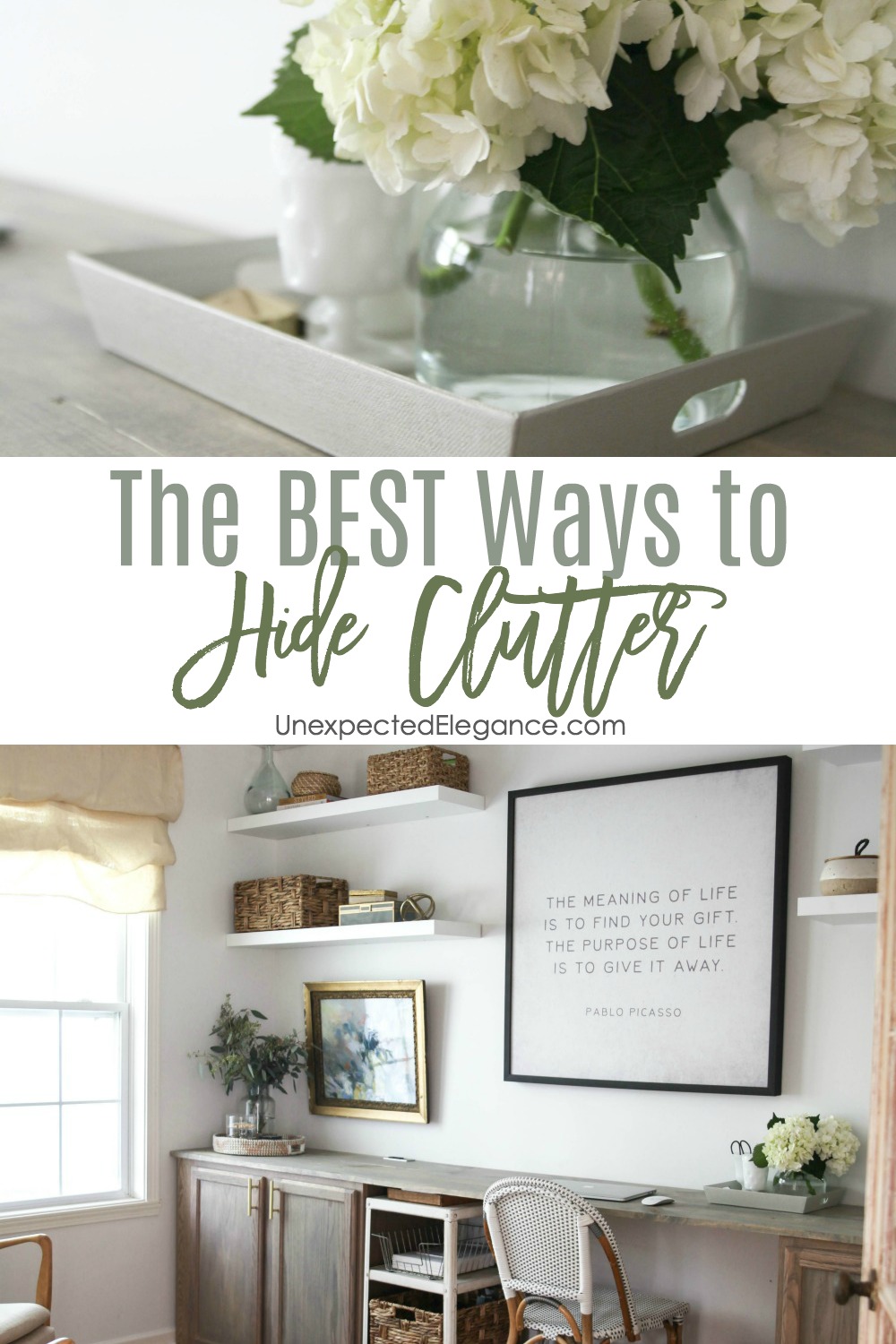 Does it seem like your home is overrun by clutter? Here are some of the best ways to hide clutter in your home and keep it that way!