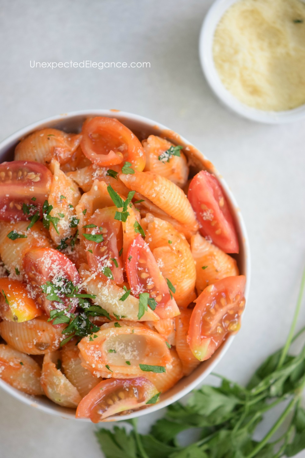 Try this fresh Herbed Pomodoro sauce recipe! It's the perfect dish to us your garden tomatoes this summer.