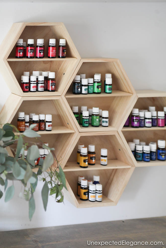 This is a pretty storage solution for housing all your essential oils!!