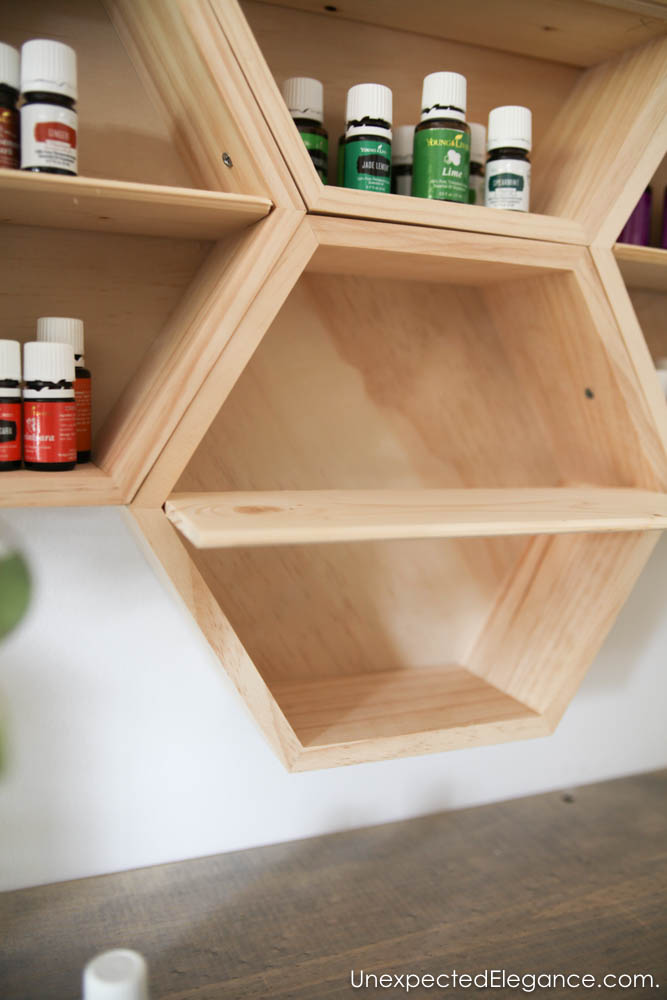Directions for how to make this simple essential oil wall cabinet.