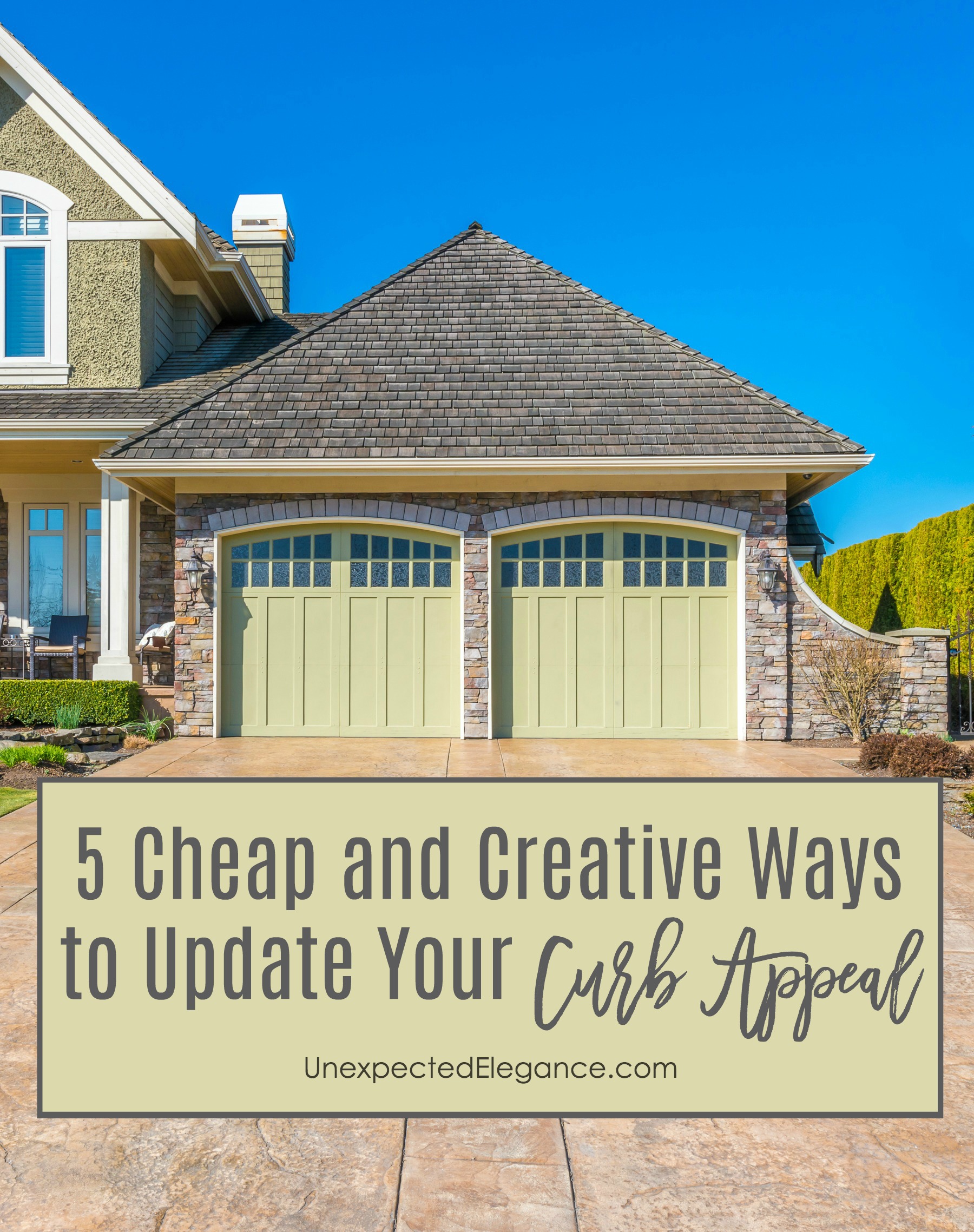  Is your home's curb appeal lacking? If the outside of your house needs a facelift, check out these creative and cheap ways to update curb appeal!