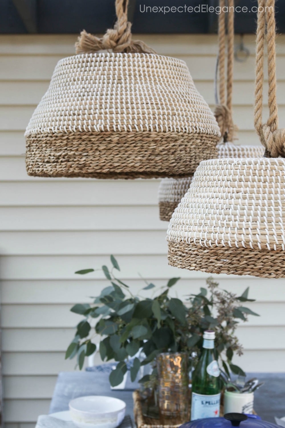 Plug in shop outdoor hanging light