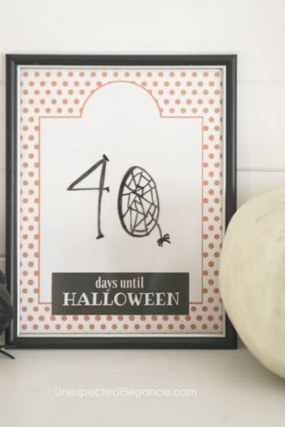This Halloween Countdown Printable is a fun way to create anticipation up until the big day! Download it today and update daily.
